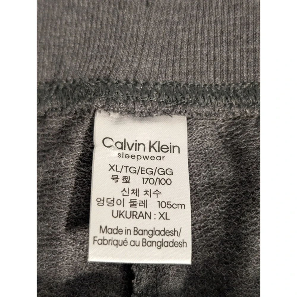 Calvin Klein Women's French Terry Joggers Pants Dark Gray XL - Picture 9 of 10